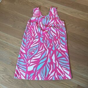 Lilly Pulitzer pink print shift dress S